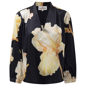 Karmamia Jody Skjorte, Gold Maxi Flower 